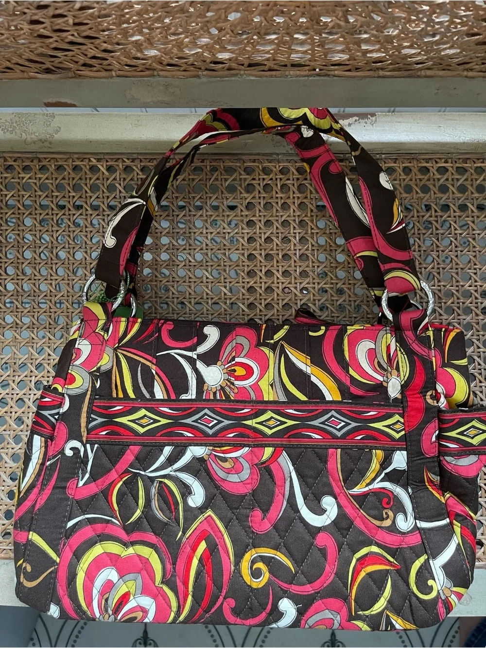 Vintage Vera Bradley Stephanie shoulder bag in retired Puccini pattern NWT
